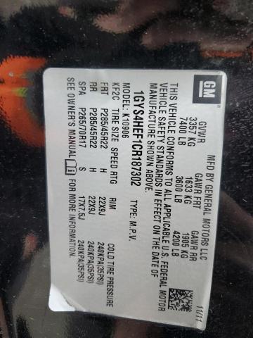 1GYS4HEF1CR187302 - 2012 CADILLAC ESCALADE ESV LUXURY BLACK photo 13