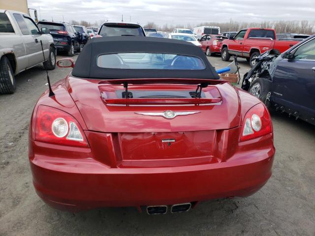 1C3LN55L87X073511 - 2007 CHRYSLER CROSSFIRE RED photo 6