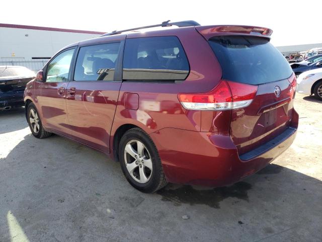 5TDKK3DC9ES482755 - 2014 TOYOTA SIENNA LE RED photo 2