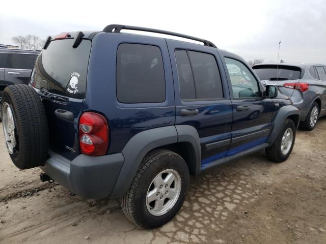 1J4GK48K66W154931 - 2006 JEEP LIBERTY SPORT BLUE photo 3