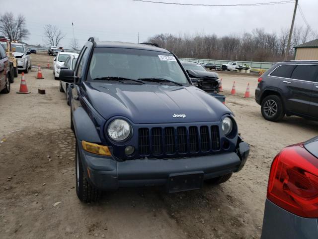 1J4GK48K66W154931 - 2006 JEEP LIBERTY SPORT BLUE photo 5