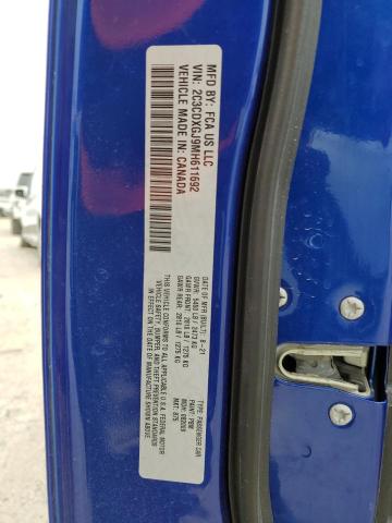 2C3CDXGJ9MH611692 - 2021 DODGE CHARGER SCAT PACK BLUE photo 12