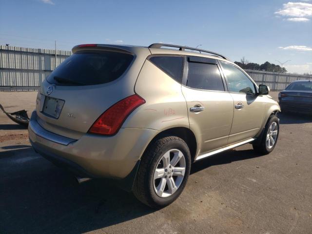 JN8AZ08T27W509849 - 2007 NISSAN MURANO SL TAN photo 3