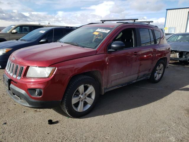 1C4NJDBBXED696195 - 2014 JEEP COMPASS SPORT RED photo 1