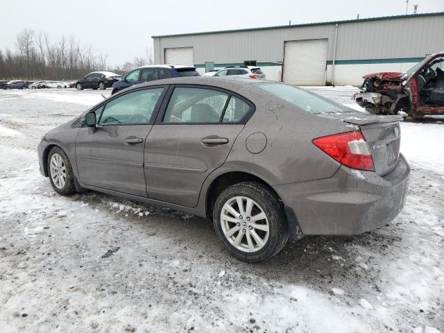 2HGFB2F97CH507324 - 2012 HONDA CIVIC EXL BEIGE photo 2