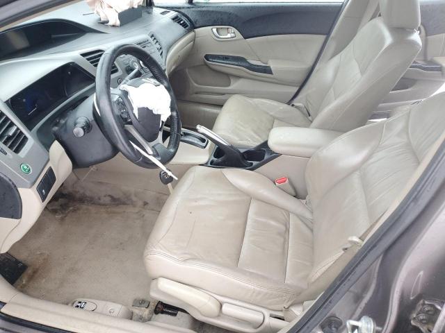 2HGFB2F97CH507324 - 2012 HONDA CIVIC EXL BEIGE photo 7