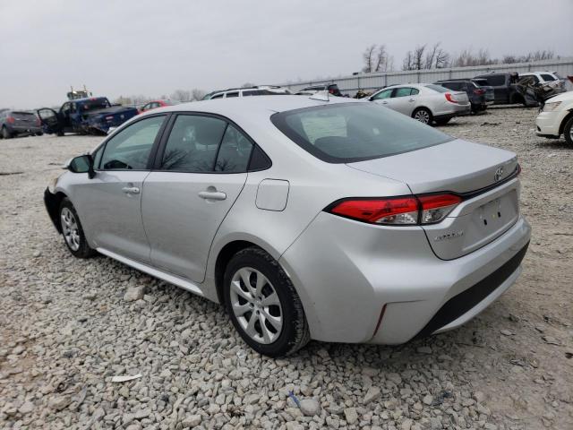 5YFEPMAE4MP175754 - 2021 TOYOTA COROLLA LE SILVER photo 2