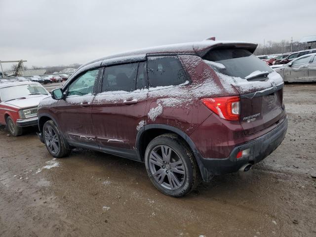 5FNYF8H52KB023929 - 2019 HONDA PASSPORT EXL BURGUNDY photo 2