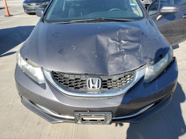 19XFB2F56EE042027 - 2014 HONDA CIVIC LX GRAY photo 11