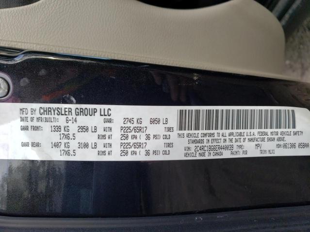 2C4RC1BG6ER440039 - 2014 CHRYSLER TOWN & COU TOURING BLACK photo 14