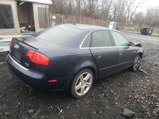 WAUDF78E27A220928 - 2007 AUDI A4 2.0T QUATTRO BLUE photo 3