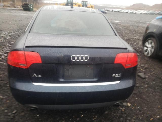 WAUDF78E27A220928 - 2007 AUDI A4 2.0T QUATTRO BLUE photo 6