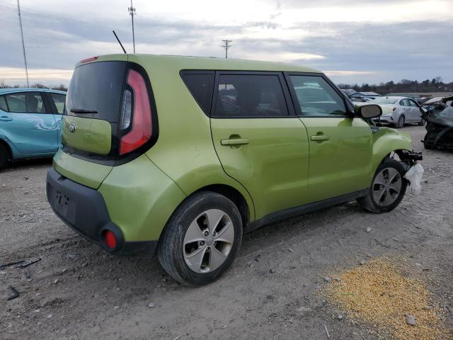 KNDJN2A29F7771493 - 2015 KIA SOUL GREEN photo 3