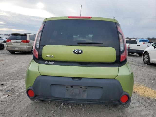 KNDJN2A29F7771493 - 2015 KIA SOUL GREEN photo 6