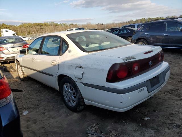 2G1WF52E929203498 - 2002 CHEVROLET IMPALA WHITE photo 2