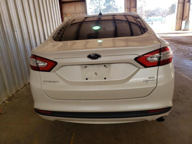 3FA6P0HD4ER329133 - 2014 FORD FUSION SE WHITE photo 6