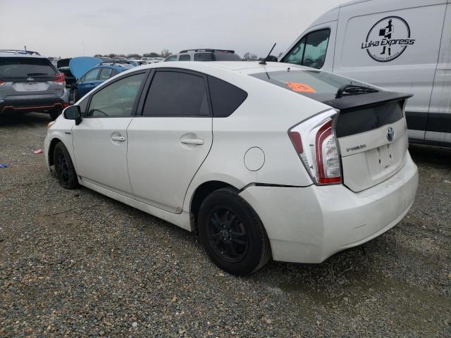 JTDKN3DU3D5695446 - 2013 TOYOTA PRIUS WHITE photo 2