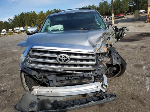 5TDZY67A98S014666 - 2008 TOYOTA SEQUOIA PLATINUM SILVER photo 5