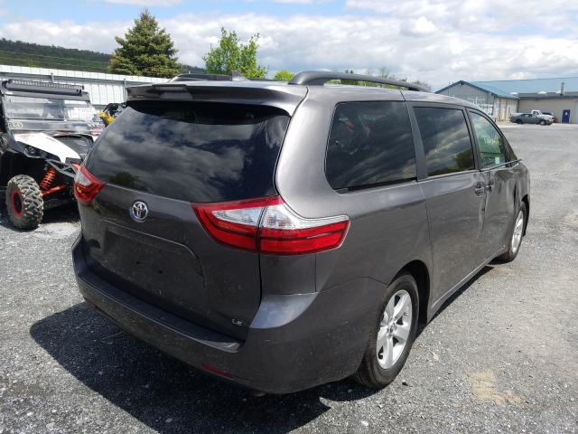 5TDKZ3DCXKS017599 - 2019 TOYOTA SIENNA LE  photo 4