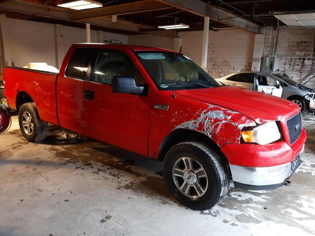 1FTPX14575NA76590 - 2005 FORD F150 RED photo 4