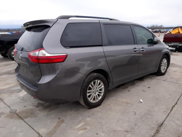 5TDYZ3DC4HS898030 - 2017 TOYOTA SIENNA XLE GRAY photo 3