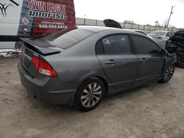 19XFA1F94AE009523 - 2010 HONDA CIVIC EXL ნაცრისფერი ფოტო 3