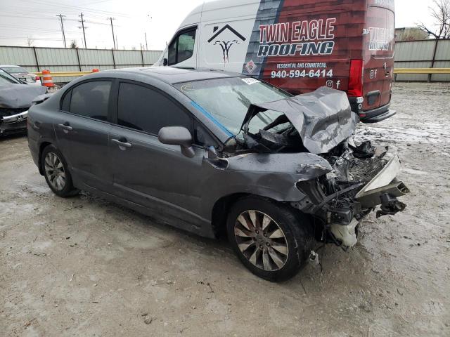 19XFA1F94AE009523 - 2010 HONDA CIVIC EXL ნაცრისფერი ფოტო 4