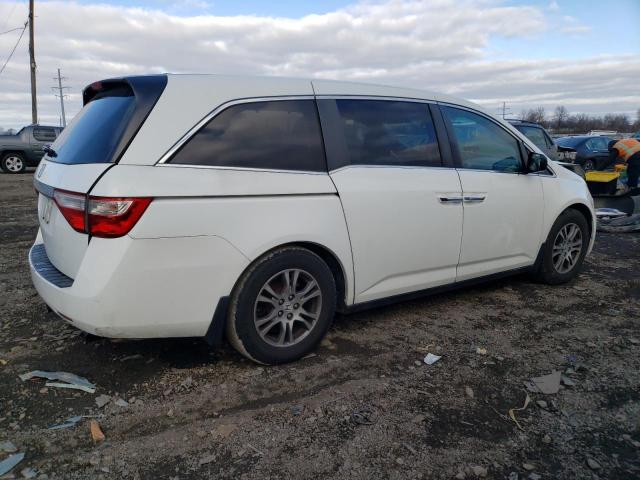 5FNRL5H65BB066116 - 2011 HONDA ODYSSEY EXL WHITE photo 3