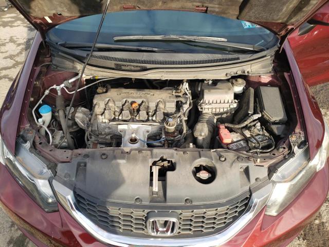 19XFB2F59DE257156 - 2013 HONDA CIVIC LX MAROON photo 11