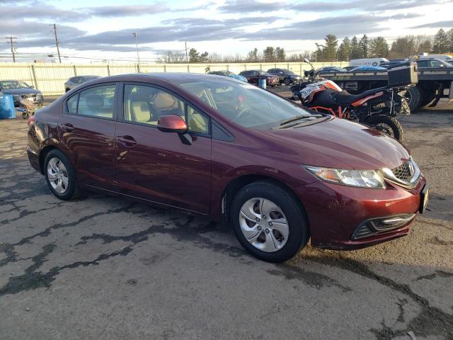 19XFB2F59DE257156 - 2013 HONDA CIVIC LX MAROON photo 4