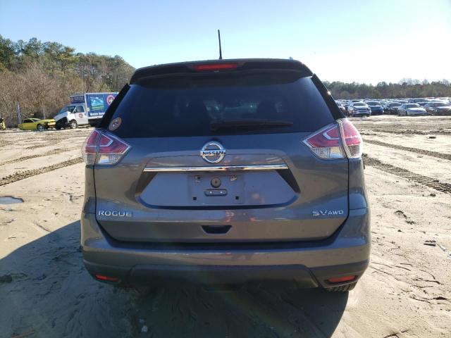 5N1AT2MV2GC916020 - 2016 NISSAN ROGUE S GRAY photo 6