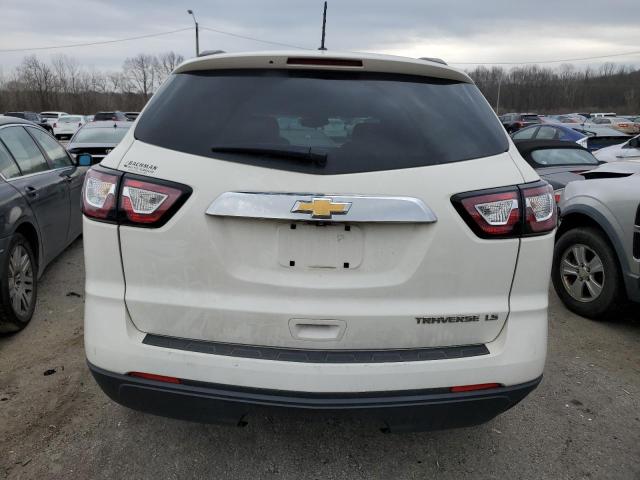 1GNKRFED6DJ256731 - 2013 CHEVROLET TRAVERSE LS WHITE photo 6