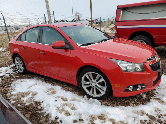 1G1PG5SB7E7288855 - 2014 CHEVROLET CRUZE LTZ RED photo 4