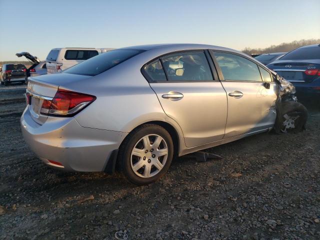 2HGFB2F57DH529693 - 2013 HONDA CIVIC LX SILVER photo 3