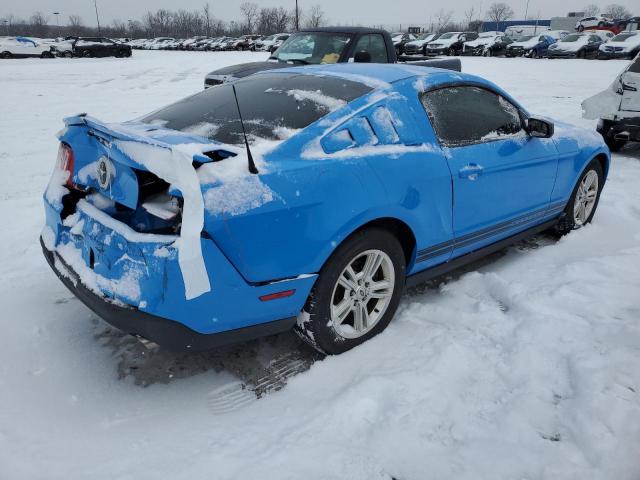 1ZVBP8AM7C5287572 - 2012 FORD MUSTANG BLUE photo 3