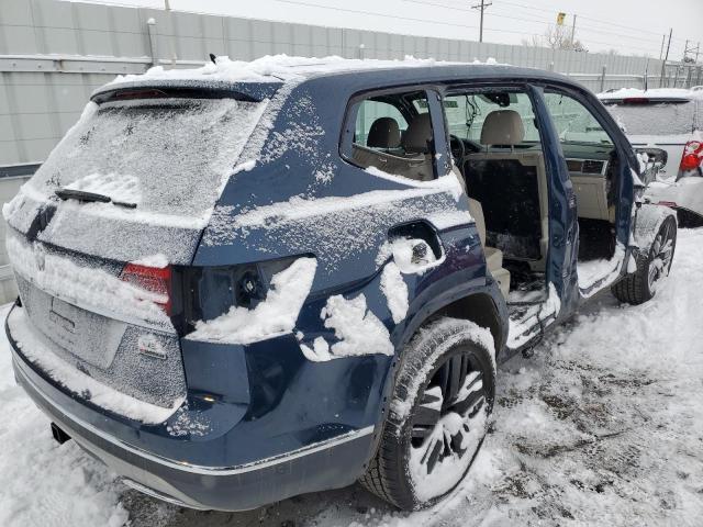 1V2NR2CA4JC587524 - 2018 VOLKSWAGEN ATLAS SEL PREMIUM BLUE photo 3