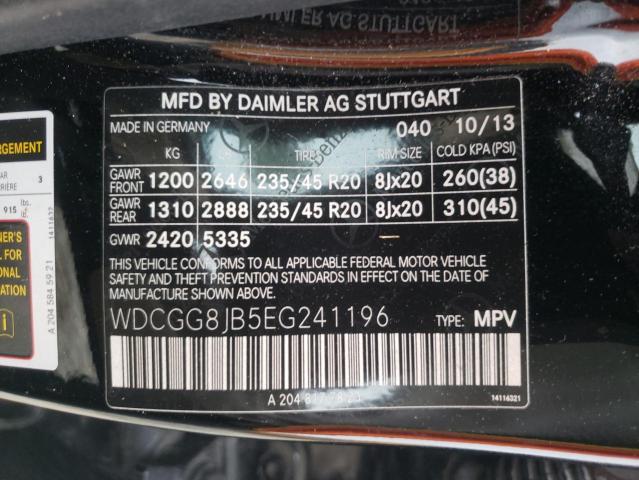 WDCGG8JB5EG241196 - 2014 MERCEDES-BENZ GLK 350 4M BLACK photo 13