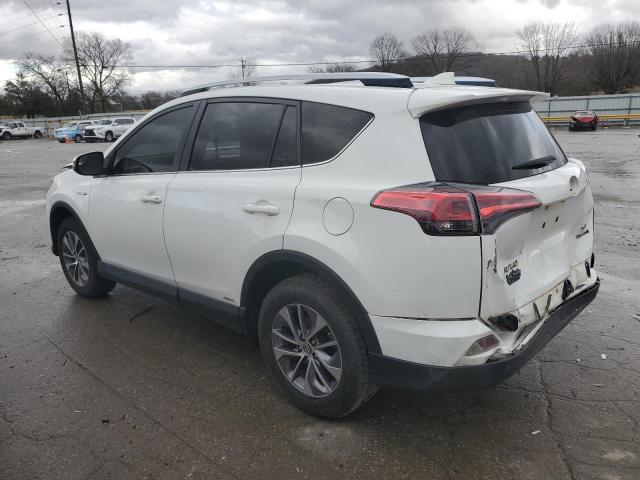 JTMRJREV4GD009106 - 2016 TOYOTA RAV4 HV XLE WHITE photo 2