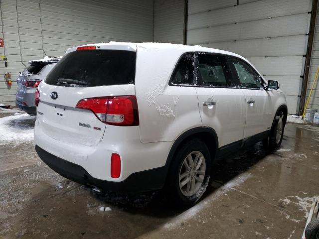 5XYKTCA64FG650585 - 2015 KIA SORENTO LX WHITE photo 3