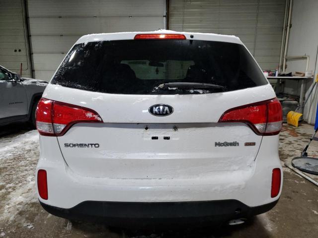 5XYKTCA64FG650585 - 2015 KIA SORENTO LX WHITE photo 6