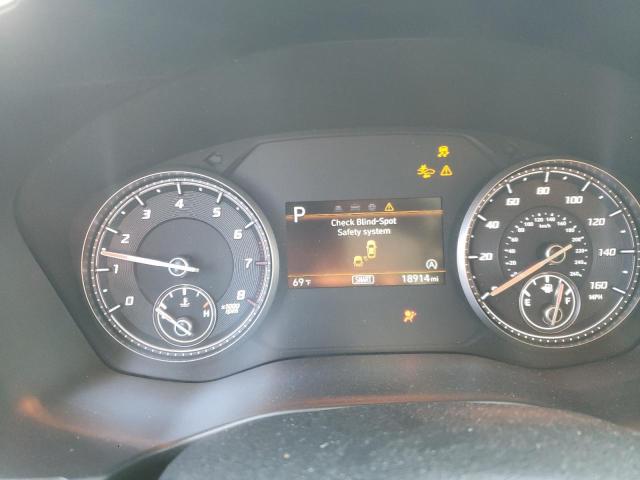 5NMS24AJ7NH398266 - 2022 HYUNDAI SANTA FE SEL Սև լուսանկար 9