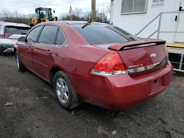 2G1WT58NX79256170 - 2007 CHEVROLET IMPALA LT RED photo 2