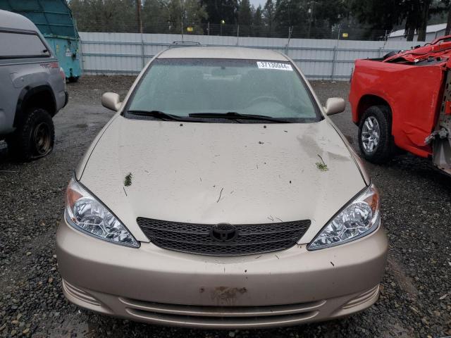 4T1BE32K24U911502 - 2004 TOYOTA CAMRY LE BEIGE photo 5