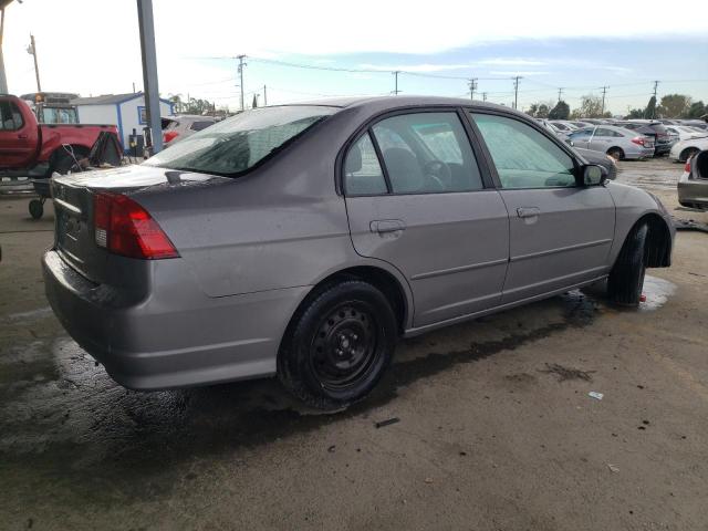 2HGES16535H584844 - 2005 HONDA CIVIC LX GRAY photo 3