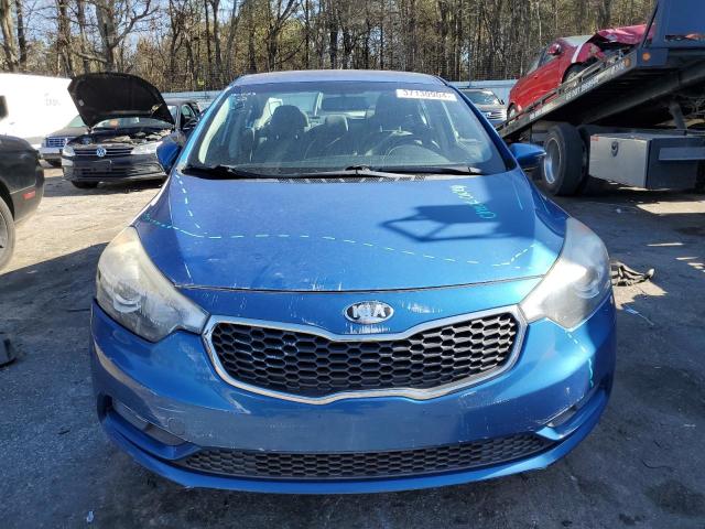 KNAFX4A87F5362322 - 2015 KIA FORTE EX BLUE photo 5