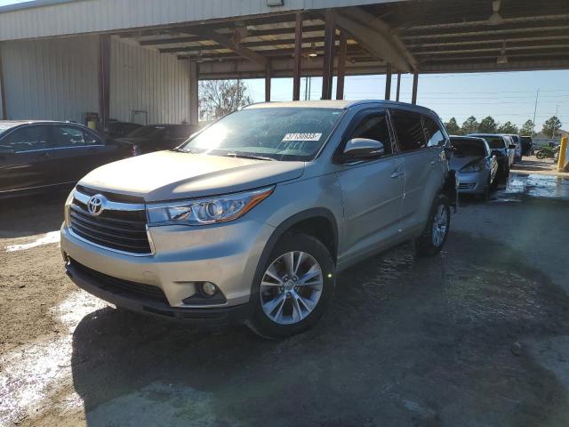 5TDJKRFH0FS073262 - 2015 TOYOTA HIGHLANDER XLE 米色 照片 1