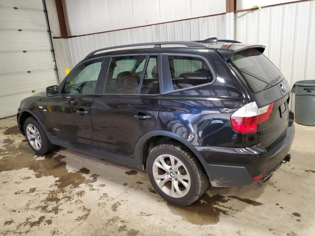 WBXPC93409WJ26848 - 2009 BMW X3 XDRIVE30I BLACK photo 2