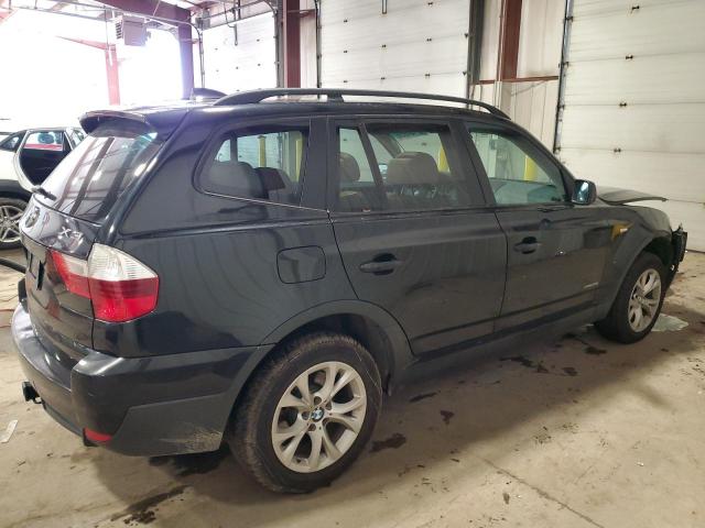 WBXPC93409WJ26848 - 2009 BMW X3 XDRIVE30I BLACK photo 3