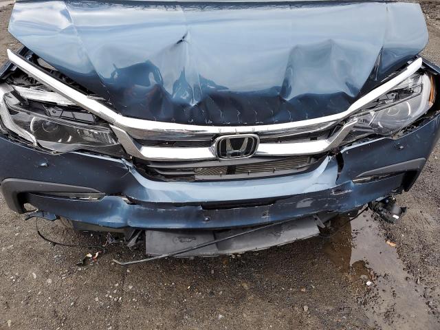 5FNYF6H57NB009484 - 2022 HONDA PILOT EXL BLUE photo 12