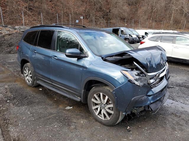 5FNYF6H57NB009484 - 2022 HONDA PILOT EXL BLUE photo 4